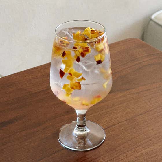 [계절메뉴]천도복숭아 아이스티 메뉴 사진(네이버)