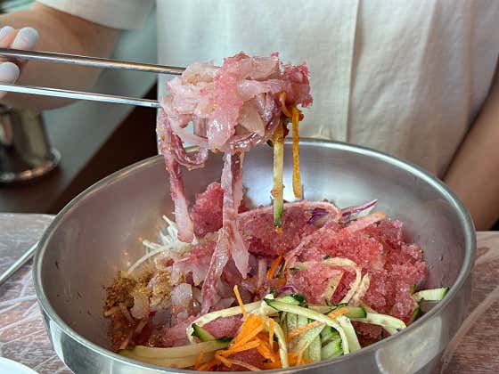 복분자물회(가자미) 메뉴 사진(네이버)