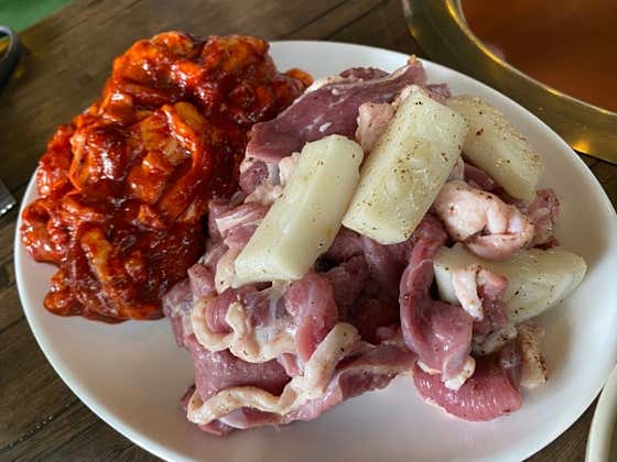 오리숯불구이 메뉴 사진(네이버)