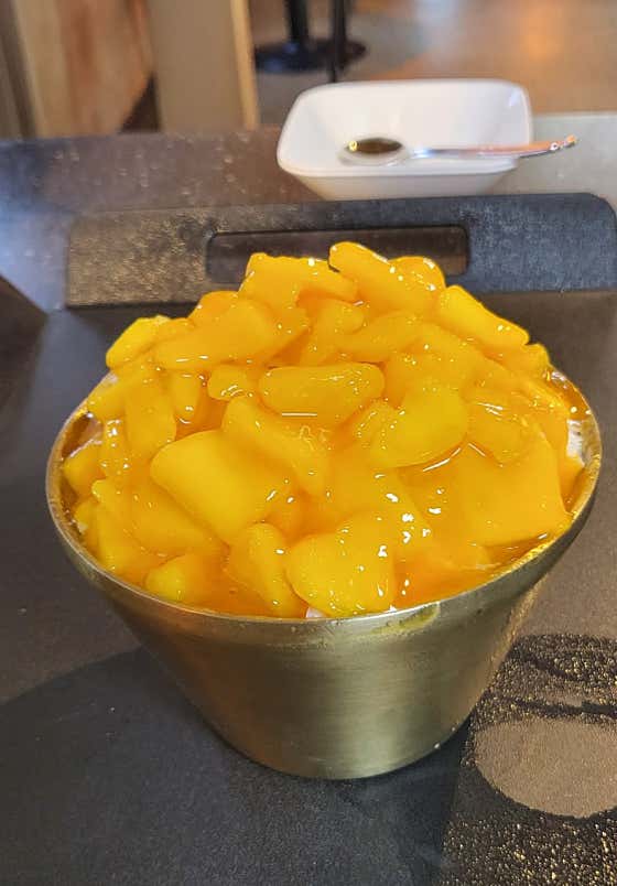 망고빙수 메뉴 사진(네이버)
