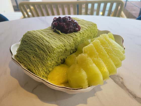 말차빙수(2인메뉴) 메뉴 사진(네이버)