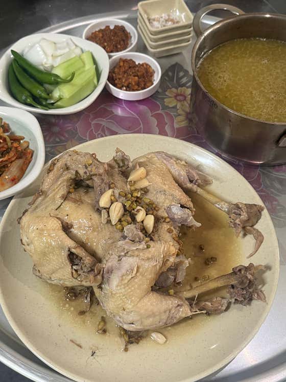 토종닭 한방백숙 메뉴 사진(네이버)