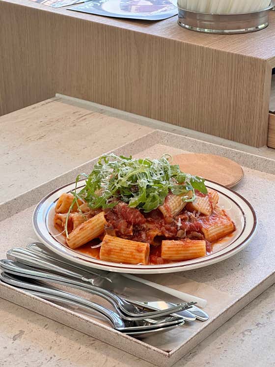 라구 리가토니 파스타 메뉴 사진(네이버)