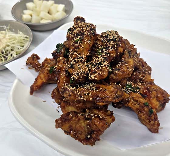 간장치킨 메뉴 사진(네이버)