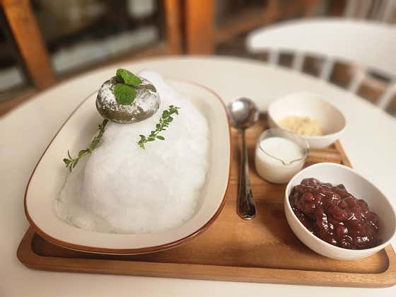순우유빙수 메뉴 사진(네이버)