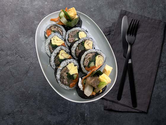 불고기 트러플 김밥 메뉴 사진(네이버)