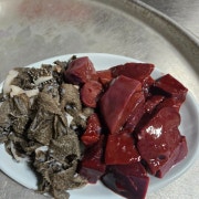 간,천엽 메뉴 사진(네이버)