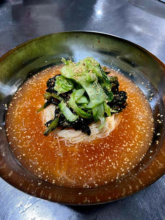 일산대표 열무국수 메뉴 사진(네이버)