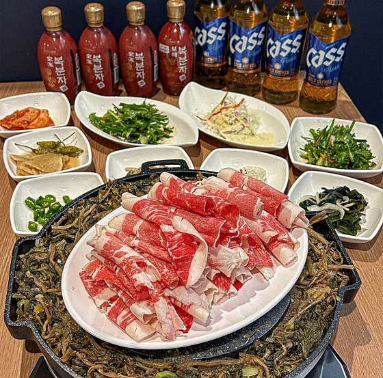 시래기차돌쌈 메뉴 사진(네이버)