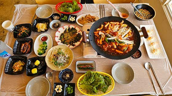 토종 닭 코스 요리 2인 메뉴 사진(네이버)