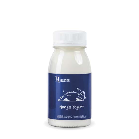 홍스요구르트 180ml 메뉴 사진(네이버)