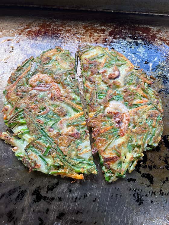 해물파전 메뉴 사진(네이버)