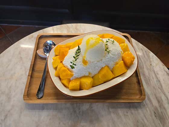 애플망고빙수 메뉴 사진(네이버)
