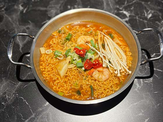 해물라면 탕 메뉴 사진(네이버)