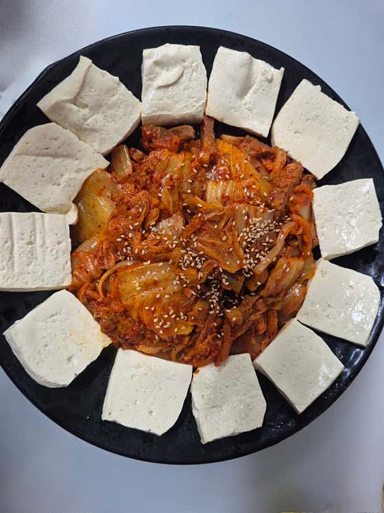 두부김치 메뉴 사진(네이버)