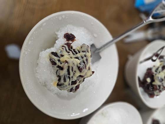 옛날팥빙수 메뉴 사진(네이버)