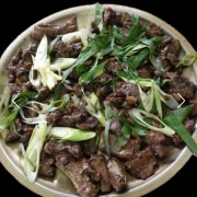 숯불 흑염소 불고기(1인분)기본3인 메뉴 사진(네이버)