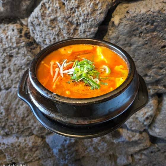 순두부찌개 메뉴 사진(네이버)