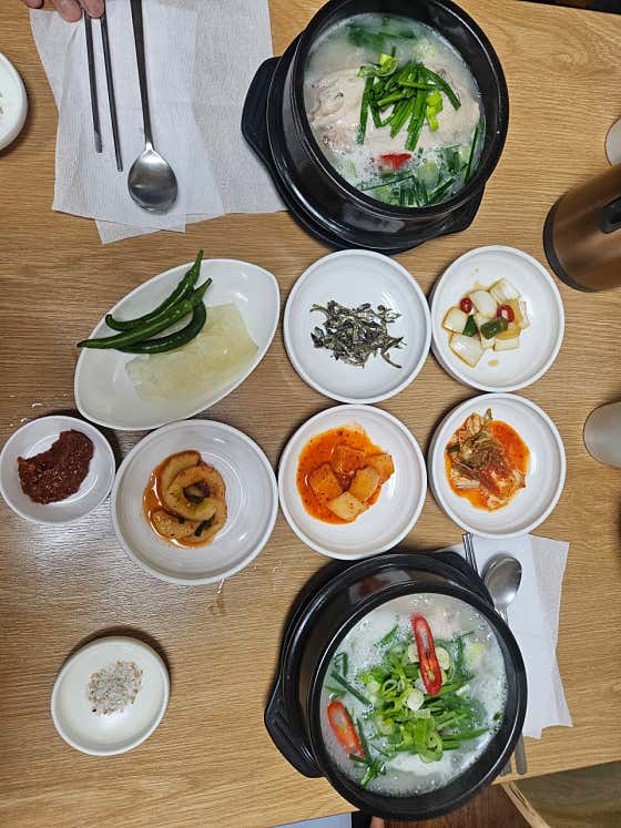 추어진액삼계탕 메뉴 사진(네이버)