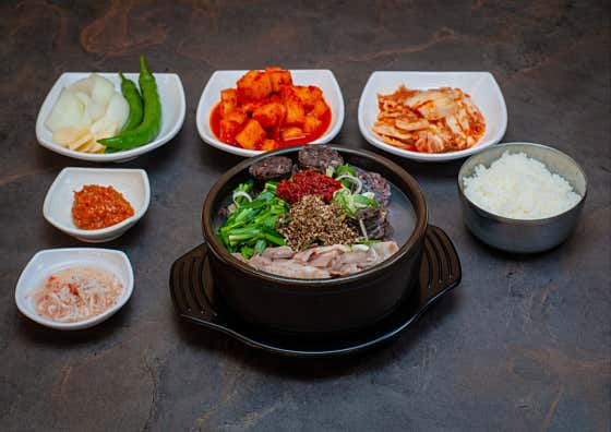 순대국밥 메뉴 사진(네이버)
