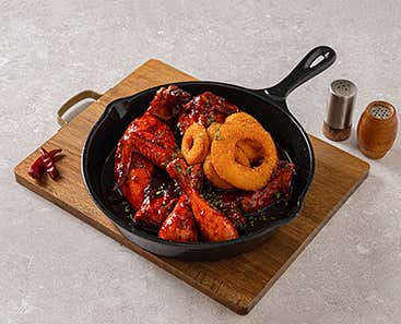 핫바베큐통닭(한마리) 메뉴 사진(네이버)