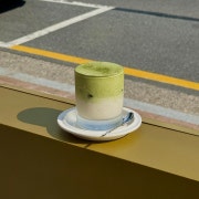 말차크림라떼(Matcha cream) 메뉴 사진(네이버)