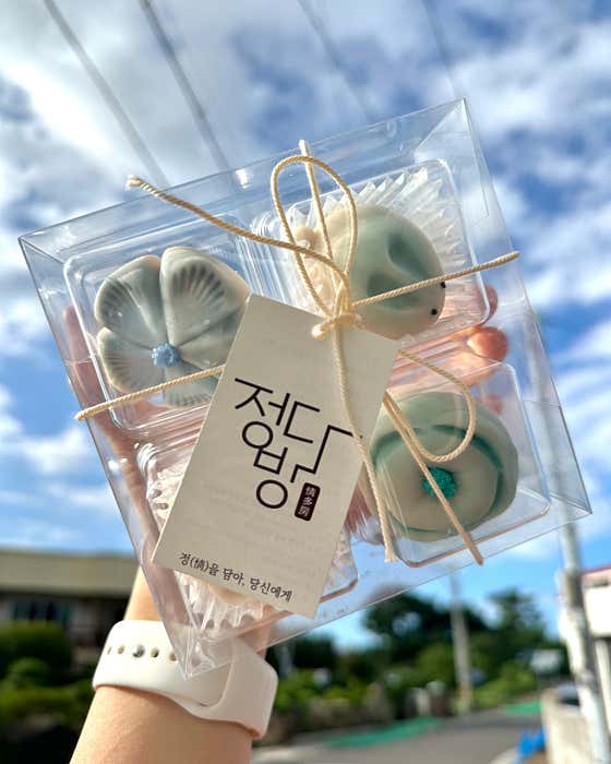 화과자 4구 선물세트 메뉴 사진(네이버)