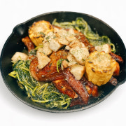 모닥 오리지널 시금치or청경채 메뉴 사진(네이버)