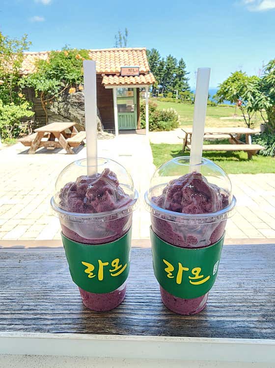 블루베리 스무디 메뉴 사진(네이버)