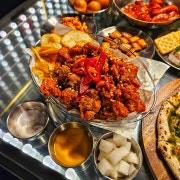 수제 매운 순살치킨 메뉴 사진(네이버)