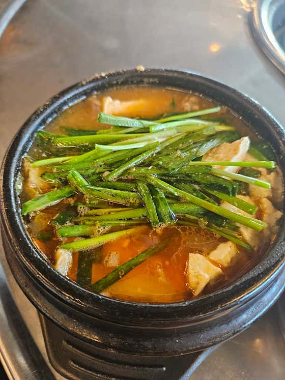소고기된장찌개 메뉴 사진(네이버)