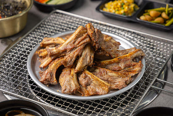 쪽갈비 소금구이 메뉴 사진(네이버)