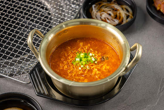 [사이드] 냄비라면 메뉴 사진(네이버)