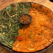 반반전(김치전+부추전) 메뉴 사진(네이버)