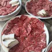 한우 꽃갈비살 메뉴 사진(네이버)