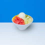 생과일 팥빙수 메뉴 사진(네이버)