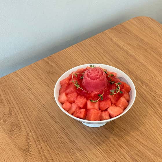 눈꽃 우유 빙수(여름) 메뉴 사진(네이버)
