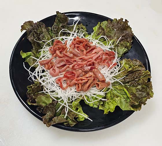 개불 메뉴 사진(네이버)