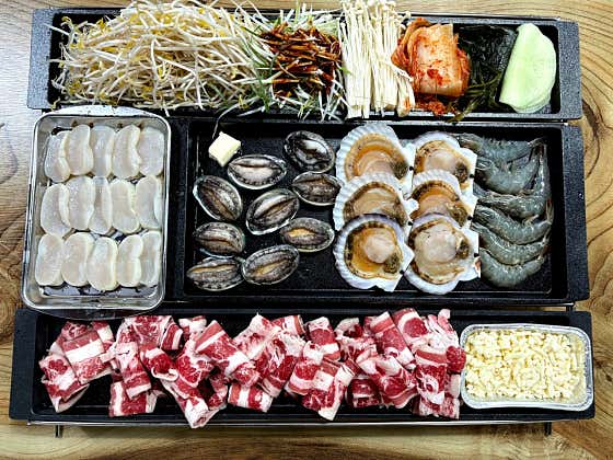 해물 삼합 메뉴 사진(네이버)
