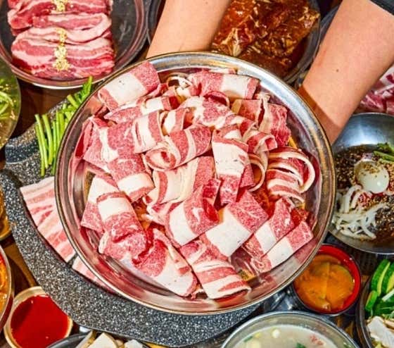 국내산 대박(대패)삼겹살 메뉴 사진(네이버)