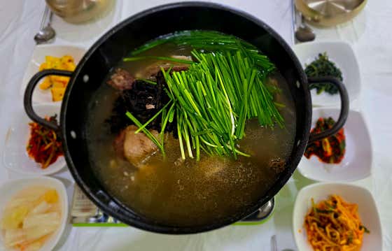 능이 오리/닭 백숙 메뉴 사진(네이버)