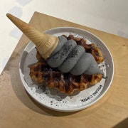 스톤 아이스크림 크로플 메뉴 사진(네이버)