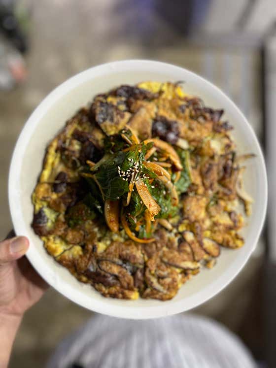 우삼겹전 메뉴 사진(네이버)