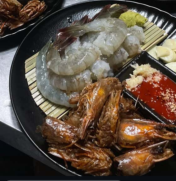 생새우회 메뉴 사진(네이버)
