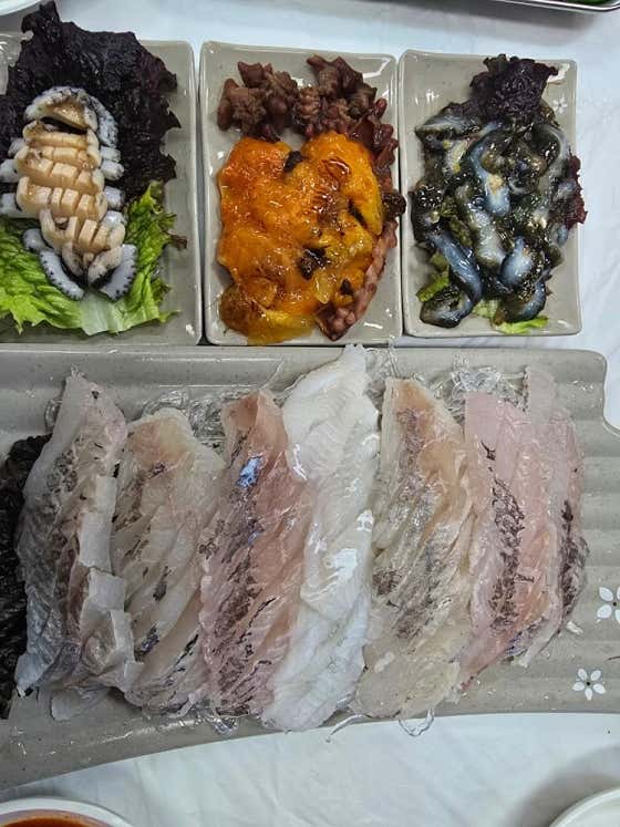막회+스끼 메뉴 사진(네이버)