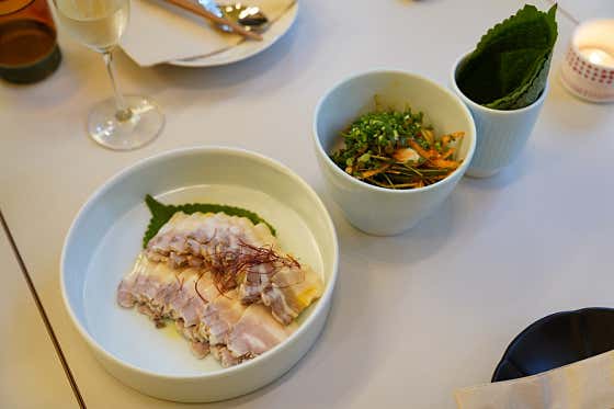 냉수육 & 야채무침 메뉴 사진(네이버)