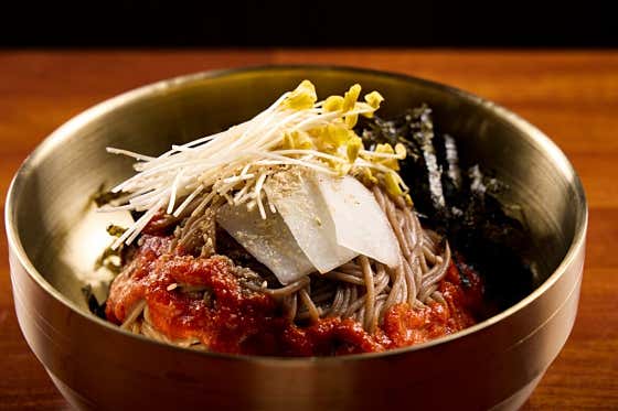봉평 메밀 비빔면 메뉴 사진(네이버)