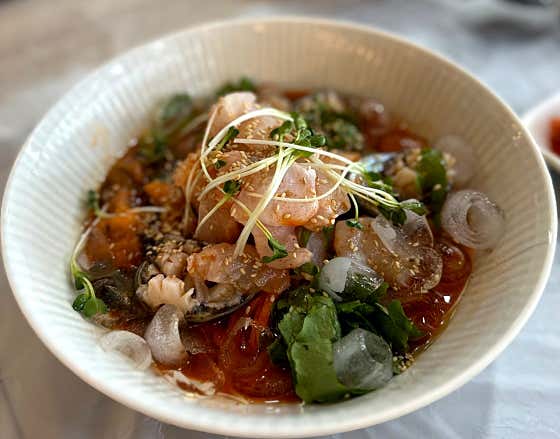 모듬물회 메뉴 사진(네이버)