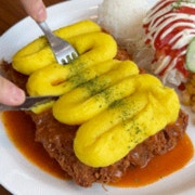 달콤꿀조합!🍯 고구마왕치즈돈까스🍠 메뉴 사진(네이버)