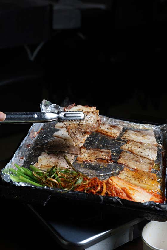 냉동삼겹살 메뉴 사진(네이버)